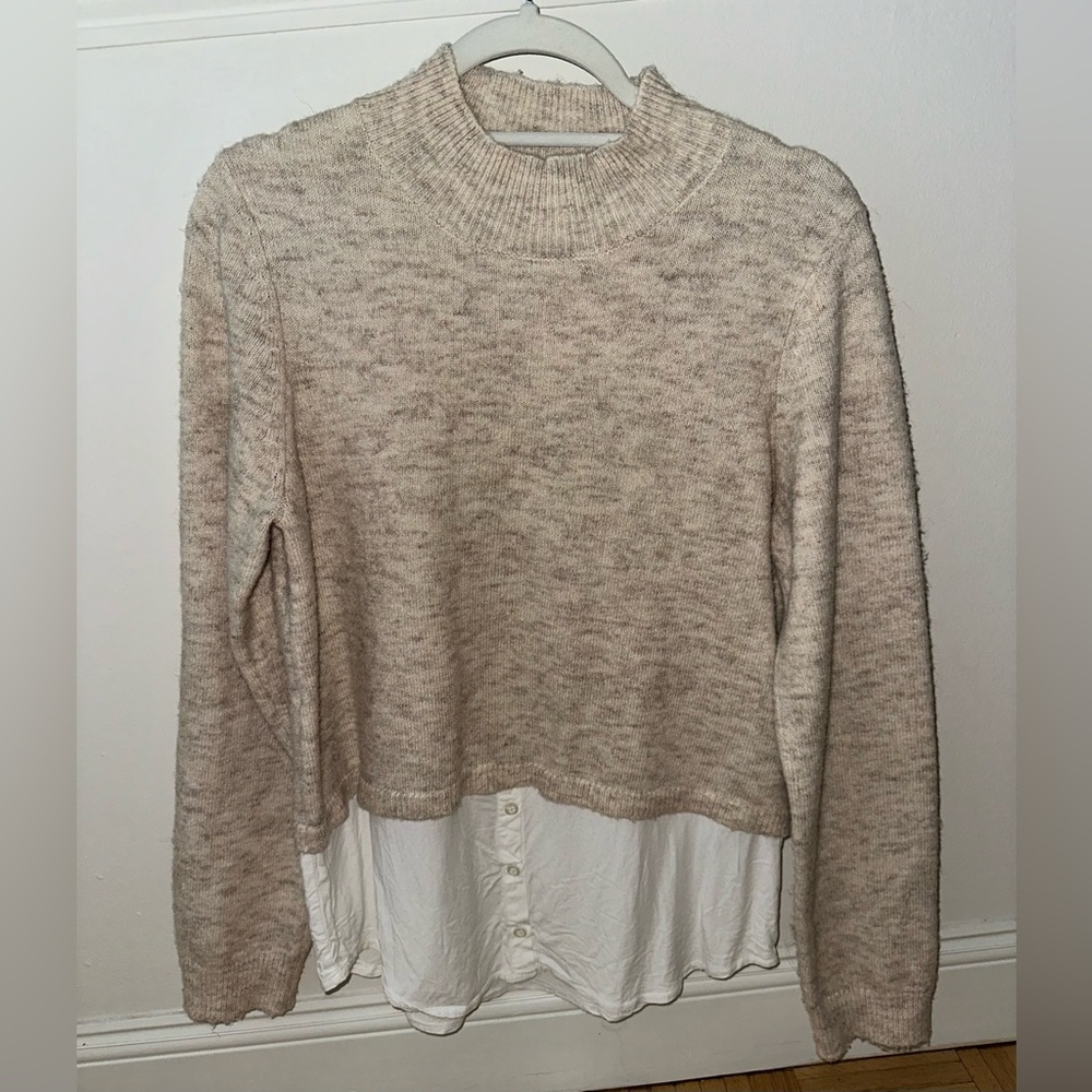 Jessica Simpson: Long sleeve Knitted Sweater & Button Down